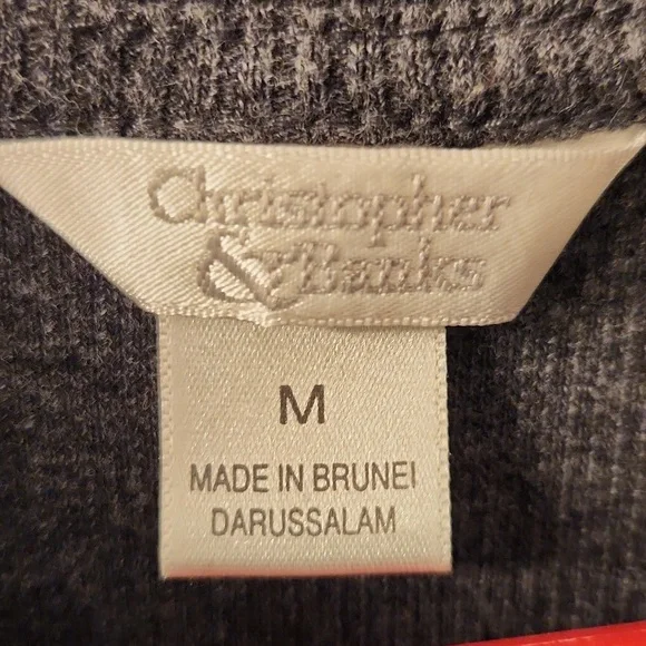 Christopher & Banks ribbed mock neck top. - Picture 3 of 5